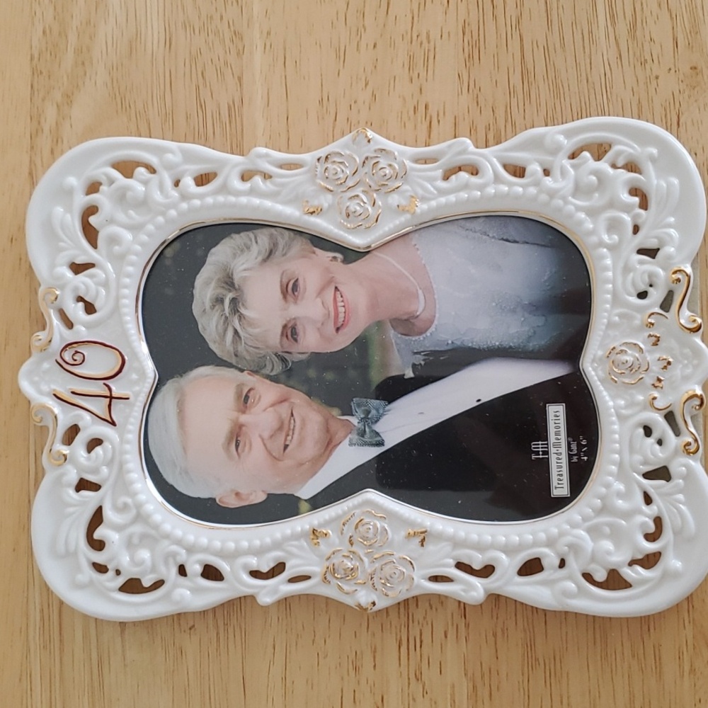 40th Anniversary Ornate 4 x 6" Picture Frame